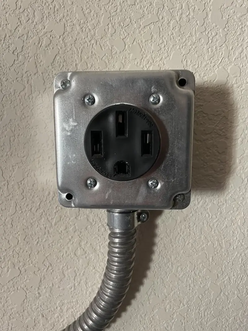 NEMA 14-50 outlet installed for Electrical Panel Upgrade in Bithlo